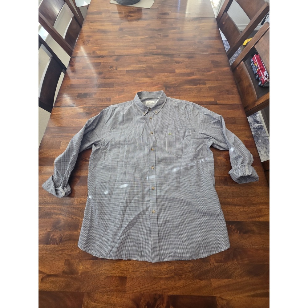 Lacoste‎ Regular Fit Long Sleeve Shirt XlL 44 Cotton Sku93